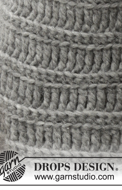 Loch Ness / DROPS 166-6 - Crochet DROPS jacket with trebles and single crochet in 1 thread Cloud or 2 threads Air. Size: S - XXXL.