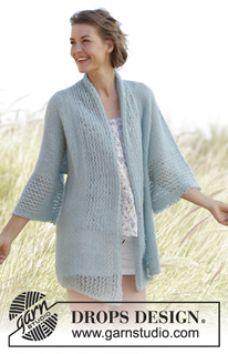 Bezplatné návody s použitím příze DROPS Brushed Alpaca Silk / DROPS 168-32
