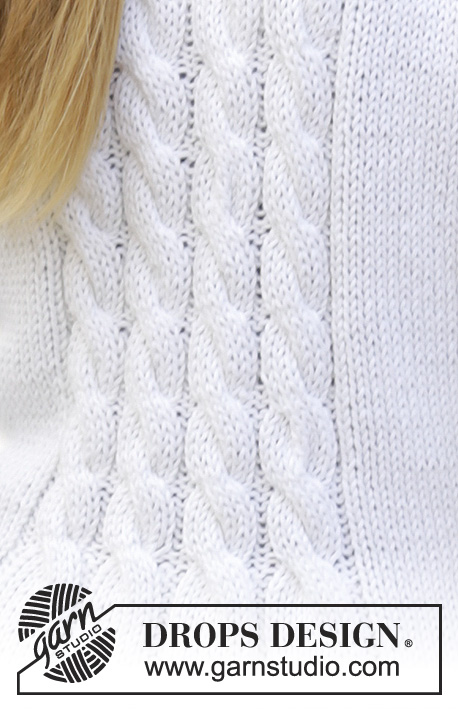 Romantic Twist / DROPS 169-1 - Gebreid getailleerd DROPS vest met kabels en raglan van ”Paris”. Maat: S - XXXL.