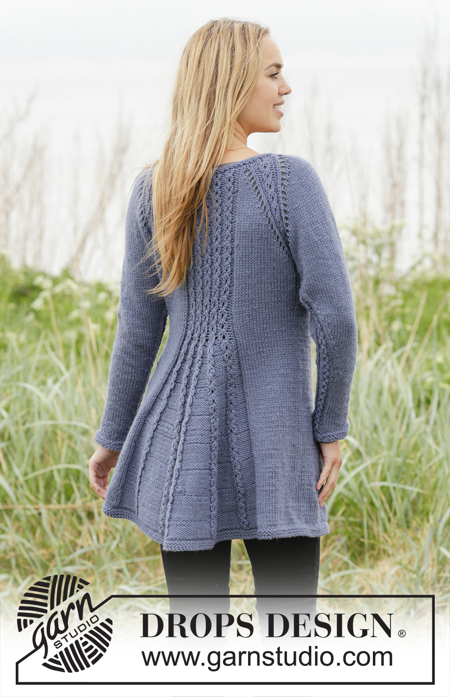 Lobelia / DROPS 171-14 - Knitted DROPS jacket with raglan and cables, worked top down in ”Nepal”. Size S-XXXL.
