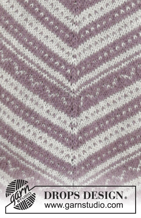 From my Angle / DROPS 172-24 - DROPS Alpaca lõngast ülevalt alla kootud mitmevärvilise kirjatud mustriga raglaan varrukatega džemper suurustele S kuni XXXL