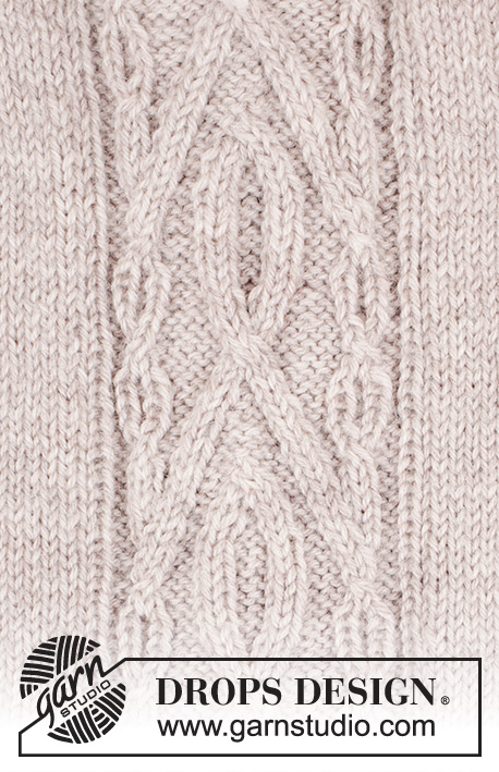 Irish Plaits Cardigan / DROPS 173-3 - Gebreid DROPS vest met raglan en kabels op de mouwen en aan de zijkanten, wordt van boven naar beneden gebreid van DROPS Karisma of DROPS Sky. Maat S-XXXL.