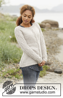 Irish Plaits Cardigan / DROPS 173-3 - Gebreid DROPS vest met raglan en kabels op de mouwen en aan de zijkanten, wordt van boven naar beneden gebreid van DROPS Karisma of DROPS Sky. Maat S-XXXL.