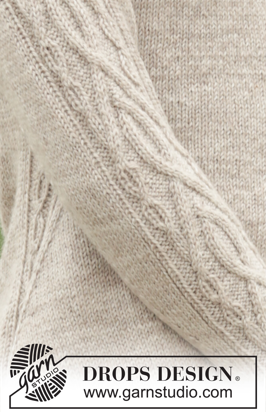 Irish Plaits Cardigan / DROPS 173-3 - Gebreid DROPS vest met raglan en kabels op de mouwen en aan de zijkanten, wordt van boven naar beneden gebreid van DROPS Karisma of DROPS Sky. Maat S-XXXL.