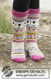 Halblange Socken / DROPS 173-45