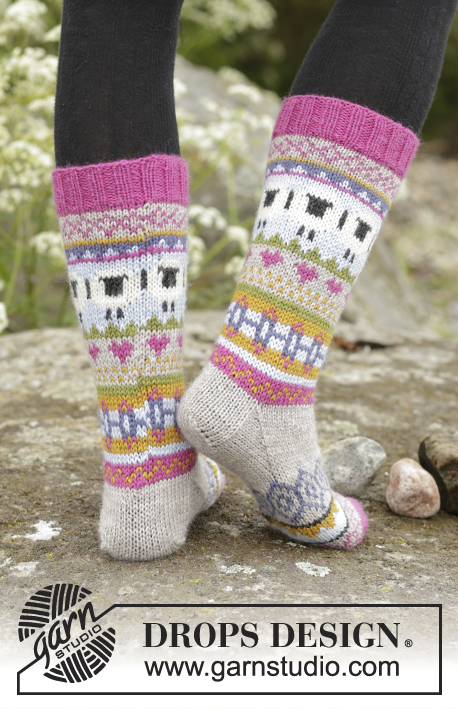 Halblange Socken / DROPS 173-45