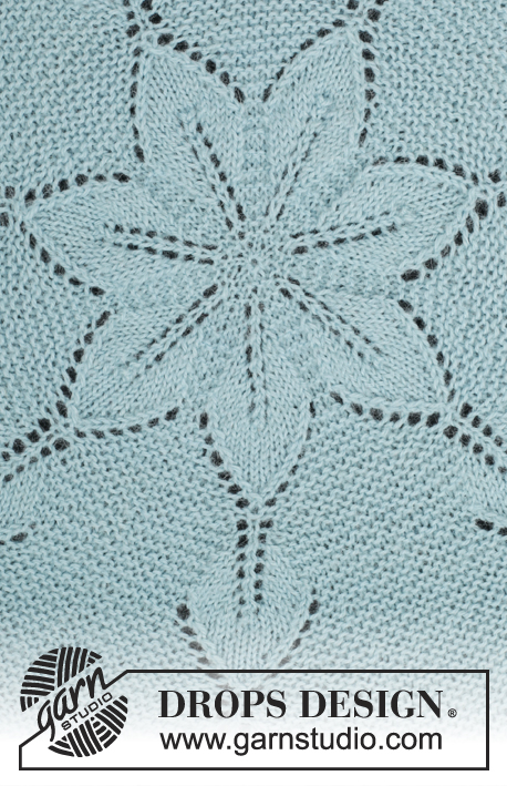 Andromeda / DROPS 175-14 - Knitted jacket worked in a circle with leaf pattern in DROPS Alpaca. Size: S - XXXL