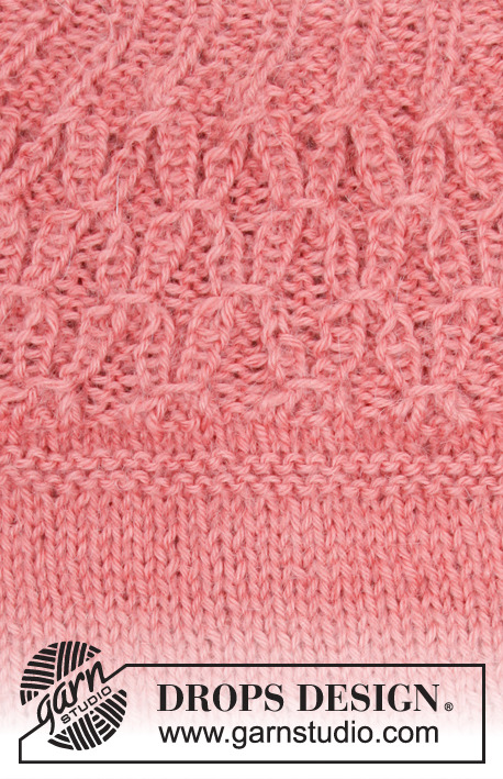 Namdalen / DROPS 179-1 - Das Set umfasst: Gestrickte Mütze mit Strukturmuster und Pullover mit Rundpasse, Raglanärmeln und Strukturmuster, gestrickt von oben nach unten. Größe S - XXXL.
Das Set wird gestrickt in DROPS Puna.