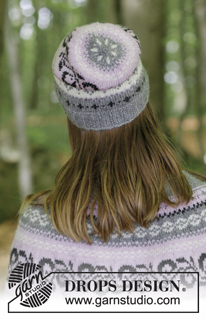 Telemark Hat / DROPS 179-12 - Knitted hat with multi-coloured Norwegian pattern. Size S/M.
The piece is worked in DROPS Merino Extra Fine.