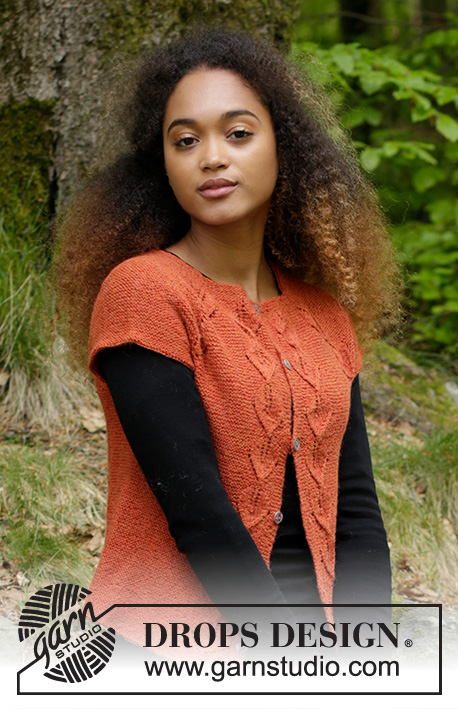 Autumn Vines Top / DROPS 179-31 - Free knitting patterns by DROPS Design