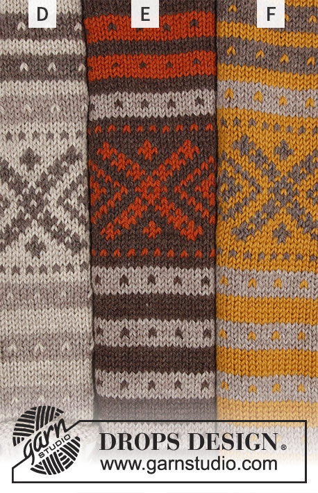 Nova Scotia Cardigan / DROPS 180-21 - Propínací svetr – kabátek s kruhovým sedlem a norským vzorem, rozšířený do A a pletený shora dolů z příze DROPS Karisma. Velikost: S - XXXL.