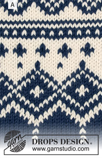 Perles du Nord Jacket / DROPS 180-4 - Gebreid vest met ronde pas, veelkleurig Noors patroon en A-lijn, van boven naar beneden gebreid. Maten S - XXXL.
Het werk wordt gebreid in DROPS Flora.