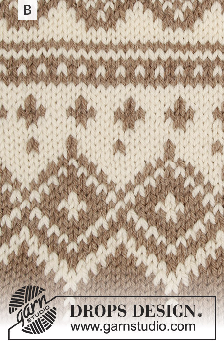 Perles du Nord Jacket / DROPS 180-4 - Gebreid vest met ronde pas, veelkleurig Noors patroon en A-lijn, van boven naar beneden gebreid. Maten S - XXXL.
Het werk wordt gebreid in DROPS Flora.