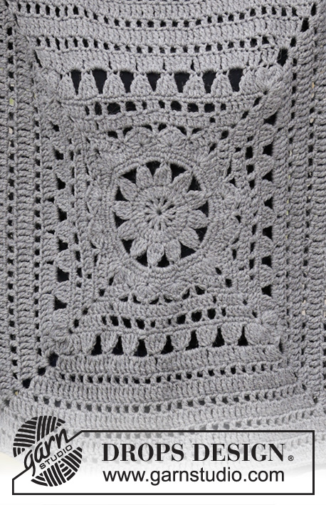 Magic Square / DROPS 181-31 - Crochet jumper with crochet square and lace pattern. Sizes S - XXXL.
The piece is worked in DROPS Nepal.