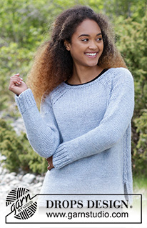 Beloved / DROPS 181-6 - Pullover mit Zopfmuster und Raglanärmeln, gestrickt von oben nach unten. Größe S - XXXL.
Die Arbeit wird gestrickt in DROPS Nepal.