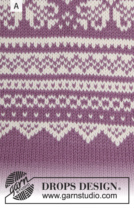 Lofoten / DROPS 181-9 - Knitted jumper with round yoke, multi-coloured Norwegian pattern and A-shape,
worked top down. Sizes S - XXXL.
The piece is worked in DROPS Lima.