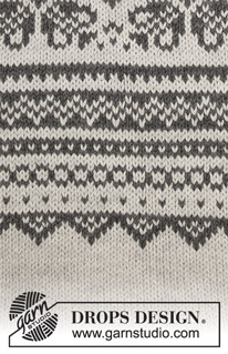 Lofoten / DROPS 181-9 - Knitted jumper with round yoke, multi-coloured Norwegian pattern and A-shape,
worked top down. Sizes S - XXXL.
The piece is worked in DROPS Lima.