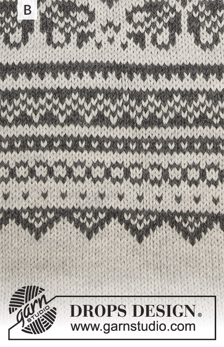Lofoten / DROPS 181-9 - Knitted jumper with round yoke, multi-coloured Norwegian pattern and A-shape,
worked top down. Sizes S - XXXL.
The piece is worked in DROPS Lima.