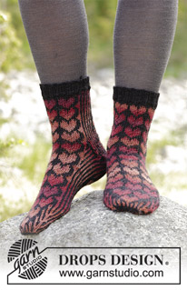 Halblange Socken / DROPS 183-24