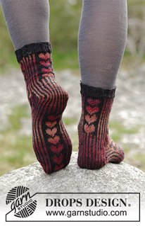 Halblange Socken / DROPS 183-24