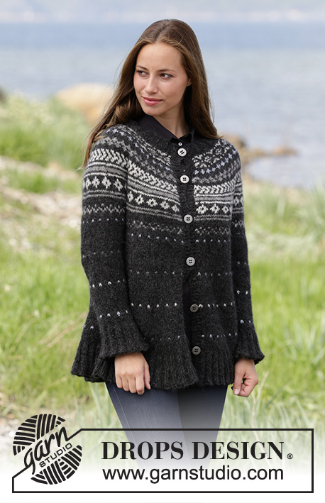 Night Shade Jacket / DROPS 184-25 - Free knitting patterns by DROPS Design