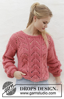 Bezplatné návody s použitím příze DROPS Brushed Alpaca Silk / DROPS 186-1