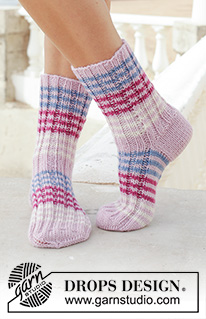 Halblange Socken / DROPS 189-36