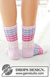 Halblange Socken / DROPS 189-36