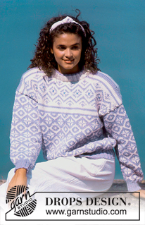 DROPS 19-21 - DROPS sweater with pattern in “Alaska”. Ladies and Men’s size S – L.