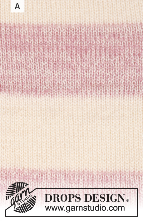 Sailor's Luck / DROPS 191-2 - Gestrickter Pullover mit Raglanärmeln und Streifen, gestrickt von oben nach unten. Größe S - XXXL. Die Arbeit wird gestrickt in DROPS Alpaca und DROPS Kid-Silk.