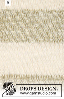 Sailor's Luck / DROPS 191-2 - Gestrickter Pullover mit Raglanärmeln und Streifen, gestrickt von oben nach unten. Größe S - XXXL. Die Arbeit wird gestrickt in DROPS Alpaca und DROPS Kid-Silk.