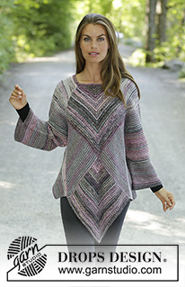 Ponchos con mangas / DROPS 194-27