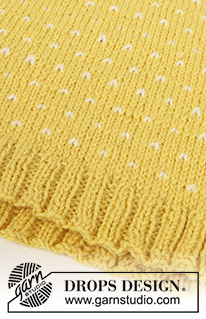 Lemon Pie / DROPS 195-10 - Setesdalsgenser i DROPS Karisma. Arbeidet er strikket ovenfra og ned med rundfelling og nordisk mønster. Størrelse S - XXXL.
Strikket lue i DROPS Karisma. Arbeidet er strikket med nordisk mønster og oppbrett i vrangbord.
