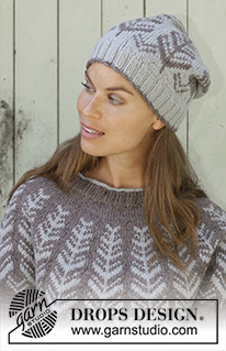 Inner Circle / DROPS 196-23 - Knitted sweater with round yoke in DROPS Karisma or DROPS Merino Extra Fine. Piece is knitted top down with Nordic pattern. Size: S - XXXL
Knitted hat in DROPS Karisma or DROPS Merino Extra Fine. Piece is knitted in the round with Nordic pattern.