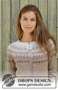 Talvik Jacket / DROPS 197-11 - Cardigan lavorato ai ferri con sprone rotondo in DROPS Alpaca. Lavorato dall’alto in basso con motivo nordico. Taglie: S - XXXL