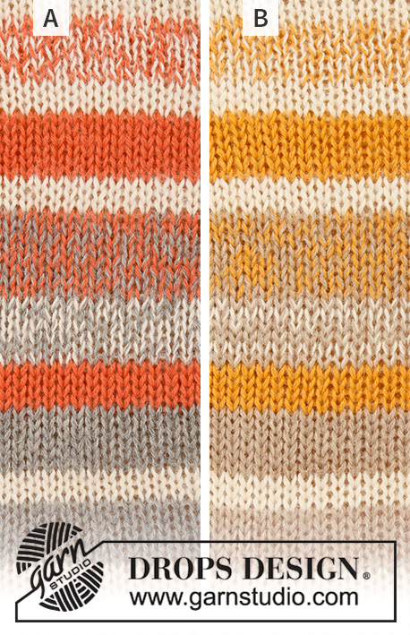 Water Lines / DROPS 199-5 - Gebreide trui met strepen in DROPS Alpaca. Maten S - XXXL.