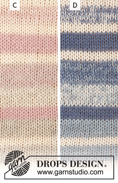 Water Lines / DROPS 199-5 - Gebreide trui met strepen in DROPS Alpaca. Maten S - XXXL.