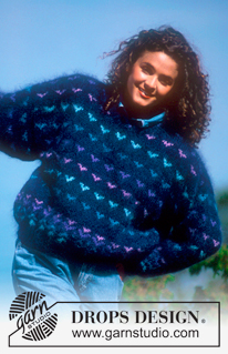DROPS 20-2 - DROPS jumper with pattern in “Vienna”. Ladies and men’s sizes S – L.
