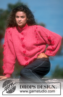 DROPS 20-4 - DROPS jumper with textured pattern and bobbles in “Alpaca”.
