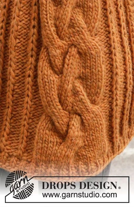 Autumn Twist / DROPS 204-10 - Knitted hat and scarf in DROPS Snow or DROPS wish with texture pattern and cables.