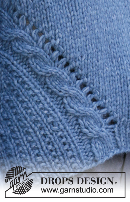Fun with Friends / DROPS 205-41 - Knitted sweater in 2 strands DROPS Air. Piece is knitted with cables, displacement and textured pattern. Size: S - XXXL