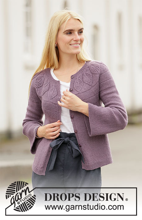 Quiet Moments Jacket / DROPS 206-10 - Free knitting patterns by DROPS ...