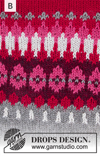 Heim / DROPS 207-1 - Stickad tröja i DROPS Alpaca. Arbetet stickas uppifrån och ner med runt ok och nordiskt mönster på oket. Storlek S - XXXL.
Stickad mössa med nordiskt mönster i DROPS Alpaca.
