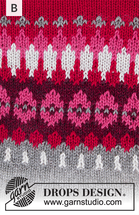 Heim / DROPS 207-1 - Stickad tröja i DROPS Alpaca. Arbetet stickas uppifrån och ner med runt ok och nordiskt mönster på oket. Storlek S - XXXL.
Stickad mössa med nordiskt mönster i DROPS Alpaca.
