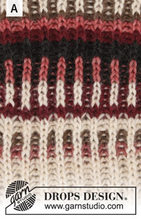 Urban Autumn Jacket / DROPS 207-27 - Knitted jacket with round yoke in DROPS Air. The piece is worked top down with 1-colored English rib and 2-colored English rib in stripes. Sizes S - XXXL.