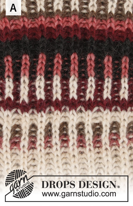 Urban Autumn Jacket / DROPS 207-27 - Knitted jacket with round yoke in DROPS Air. The piece is worked top down with 1-colored English rib and 2-colored English rib in stripes. Sizes S - XXXL.