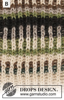 Urban Autumn Jacket / DROPS 207-27 - Knitted jacket with round yoke in DROPS Air. The piece is worked top down with 1-colored English rib and 2-colored English rib in stripes. Sizes S - XXXL.