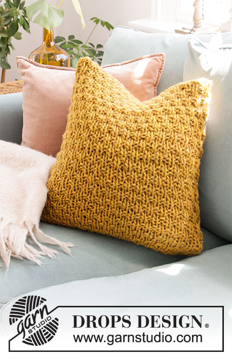 Tea And Honey Pillow Drops 7 46 Modelli Di Maglia Gratuiti Di Drops Design