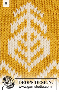 Mandal / DROPS 207-5 - Strikket bluse med rundt bærestykke og nordisk mønster i DROPS Merino Extra Fine. Arbejdet strikkes oppefra og ned. Størrelse S - XXXL.