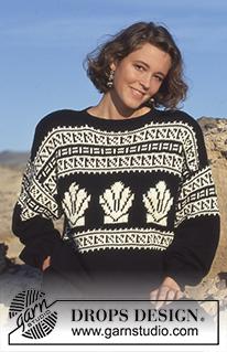 Graphic Throwback Patterns / DROPS 21-11